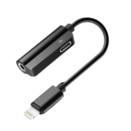 Lightning 2-in-1 audio adapter - 3.5 mm jack connector + charge