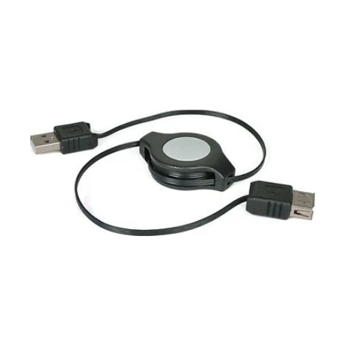 Câble d'extension USB-A rétractable 2 A - USB-A mâle vers femelle - 1 mètre (3 pieds)